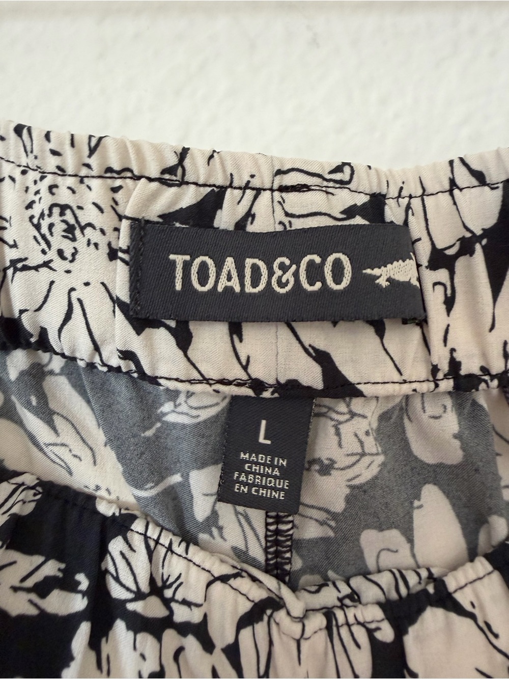 Toad & Co Sunkissed Floral Hiking Lightweight Joggers Size Large Neutral Active - Picture 6 of 11